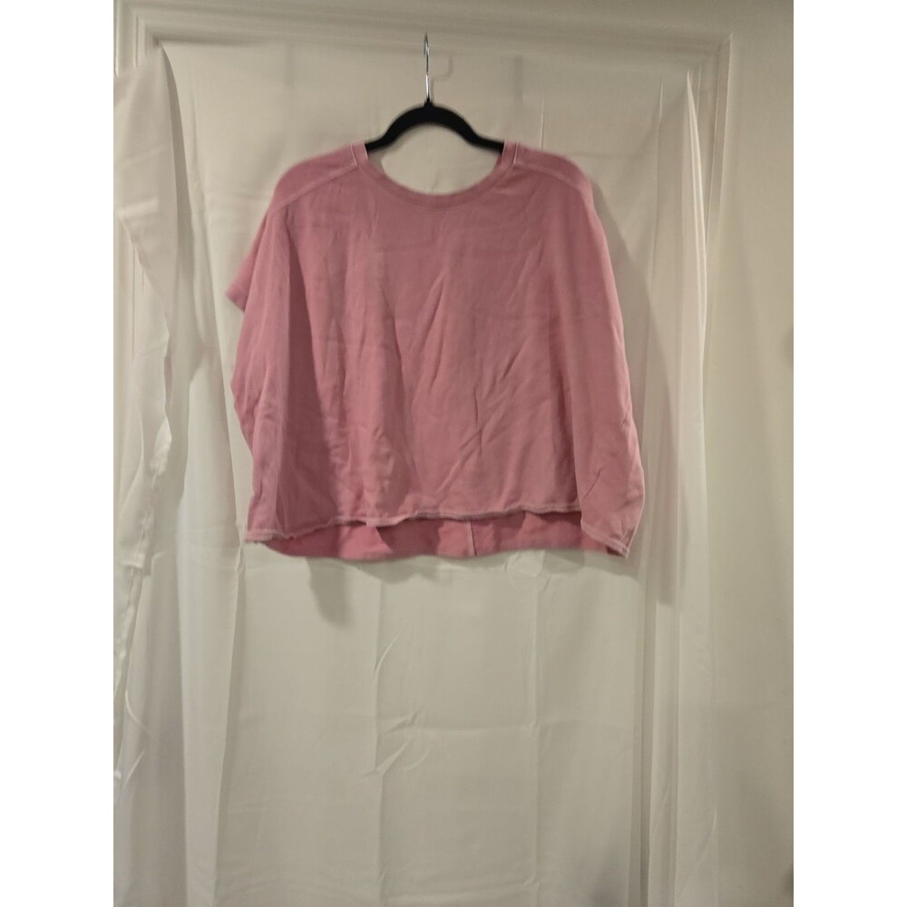 Old Navy Mauve Pink Cropped Raw Hem Sweatshirt